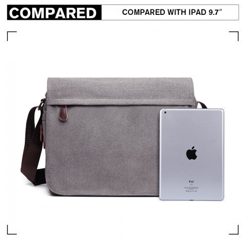 Easy Luggage LB1925 - Kono Classic Expanding Messenger Bag - Grey