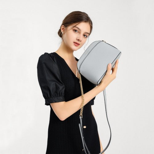 Easy Luggage LT2101 - Miss Lulu Cross-Body Sleek Handbag - Black