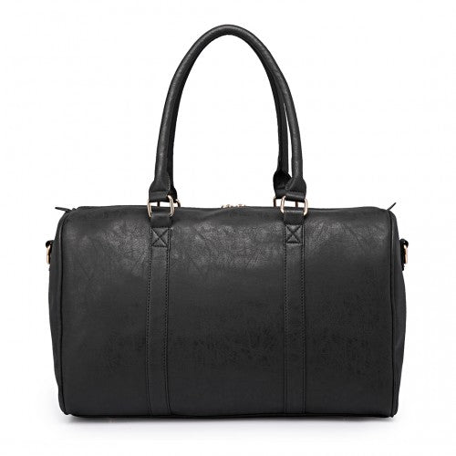 Easy Luggage LT6638 - Miss Lulu Leather Look Maternity Changing Shoulder Bag Black