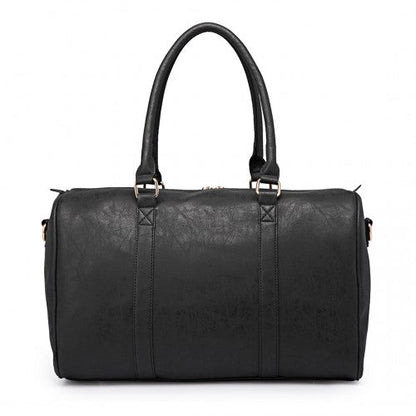 Easy Luggage LT6638 - Miss Lulu Leather Look Maternity Changing Shoulder Bag Black