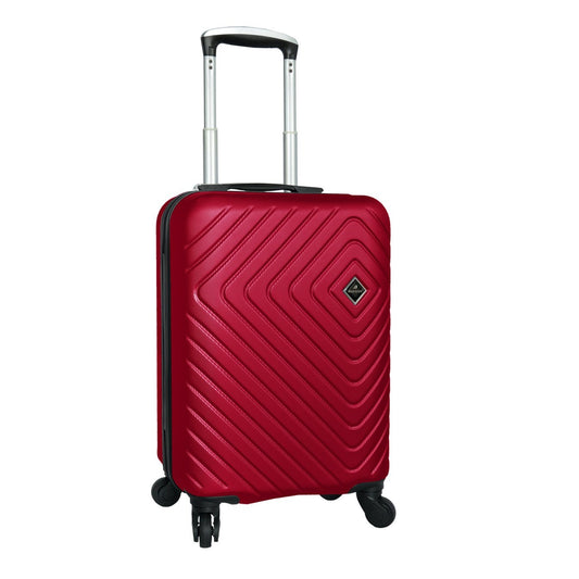 Easy Luggage Madisson Super Lightweight Hard Shell Luggage featuring 4 smooth-rolling spinner wheels Burgundy