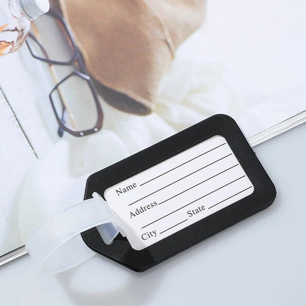 Easy Luggage Minimalist Black Luggage Tag For Travel Holiday Suitcase