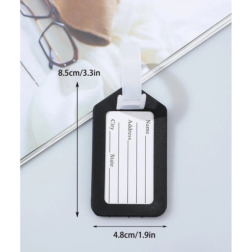 Easy Luggage Minimalist Black Luggage Tag For Travel Holiday Suitcase