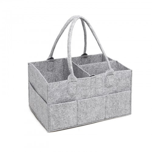 Easy Luggage S2049 - Kono Felt Caddy Organiser With Storage - Grey